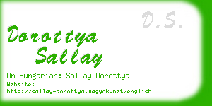 dorottya sallay business card